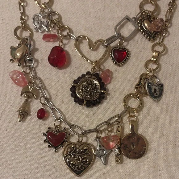 Free People Maxamillion Charm Necklace- Holiday Girl - Picture 3 of 4